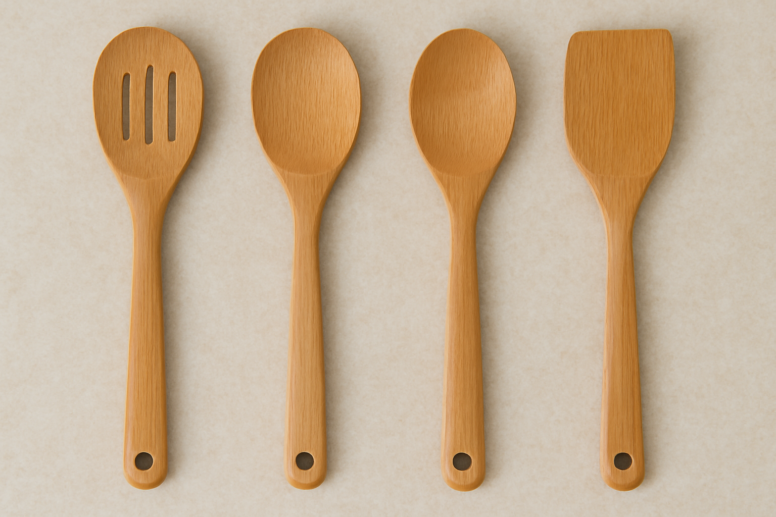 Wooden Cooking Utensil Set (4-Piece)