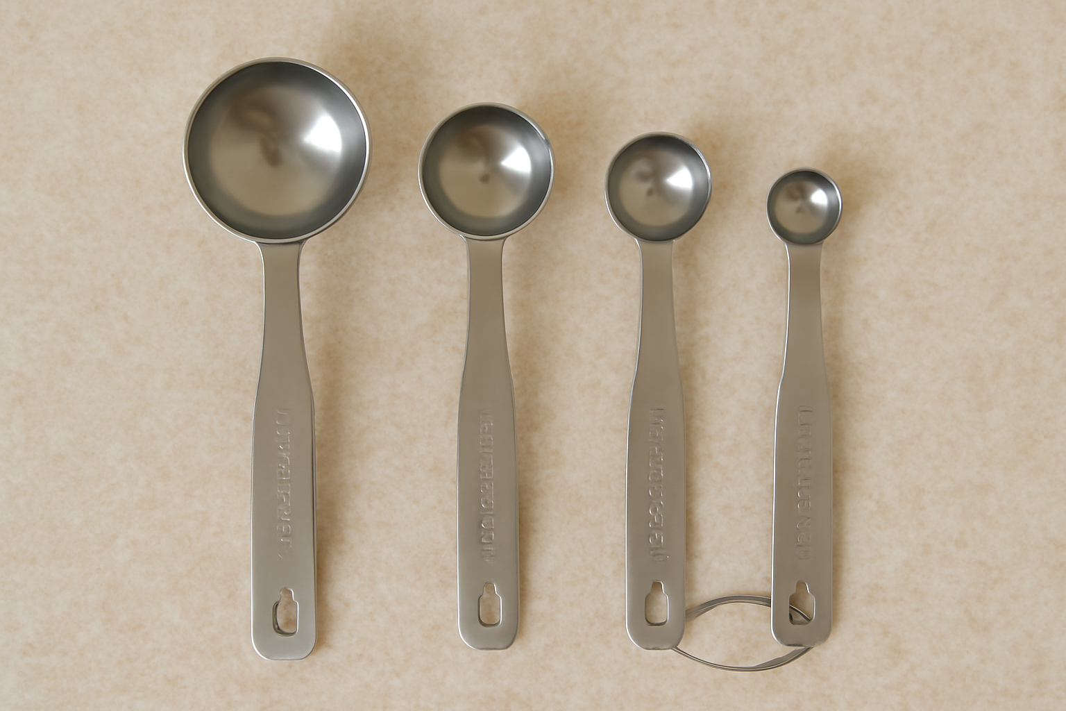 Stainless Steel Measuring Spoons Set (4-Piece)